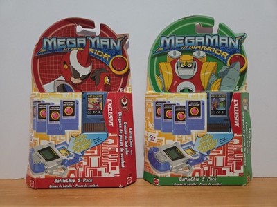 2-Pack Of Megaman NT Warrior Battlechip 5 Pack Mattel Exclusive | eBay