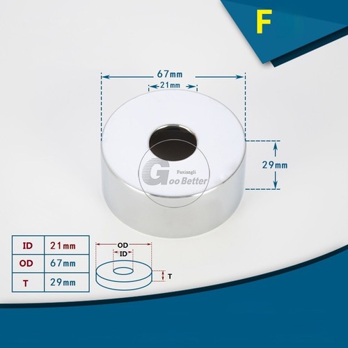 Shower Faucet Decorative Cover A2 Stainless Steel Finish 1/2" 3/4" Water Pipe - Picture 12 of 28