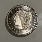 1 Troy Ounce .999 Fine Silver Morgan Dollar Design Round Coin 1 oz BU