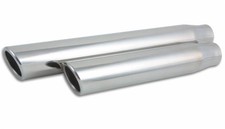 Vibrant Performance 1578 Round Stainless Steel Tip 3 5 In Single Wall Angle Cut