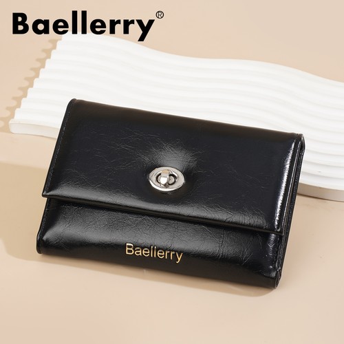 Women's Leather Folding Wallet Large-capacity Card Holder Bag Window Slot Wallet - Picture 2 of 18