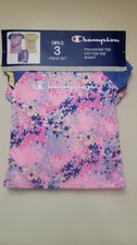 Champion Girl S 3 Piece Polyester Tee Cotton Tank  Short Set