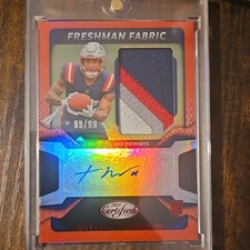 25 Panini Certified Freshman Fabric Signatures TreVeyon Henderson 99/99 Bookend