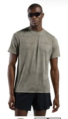NWT Odlo Zeroweight Engineered Chill-Tec Running T-Shirt Agate Gray Melange NEW
