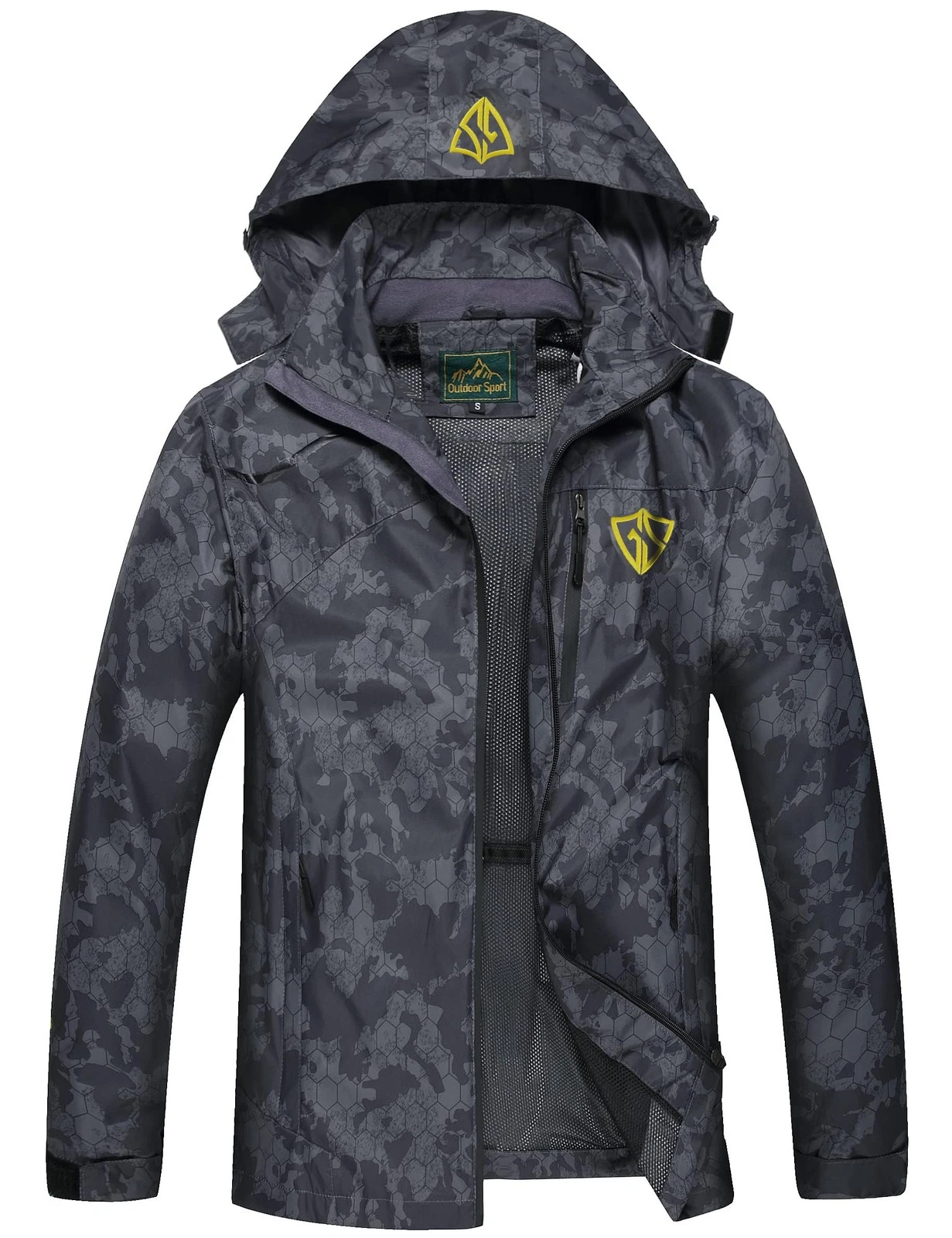 Mens Windproof Jacket Waterproof Lightweight Mountain Sport Jacket for Men Ho...
