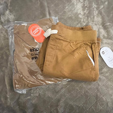 2 Wonder Nation Pull On Pants Boys Brown Reinforced Knee 10 NWT drawstring lot
