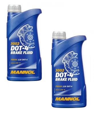 Bremsflüssigkeit 2x1L Mannol 3002 Brake Fluid DOT 4