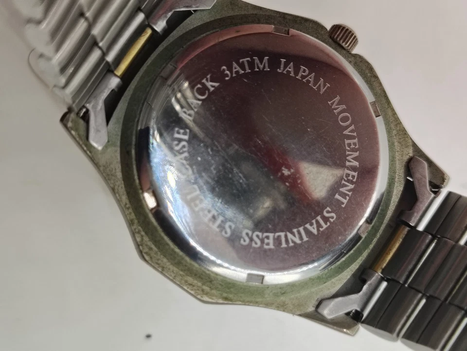 Reloj Navarra Vintage con Bisel Giratorio de Buceo. Dos tonos. Batería nueva funciona. Foto 2 de 4