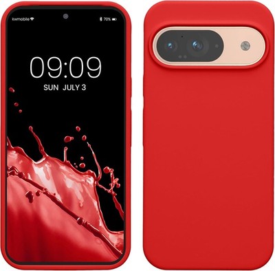 Case Compatible with Google Pixel 9 / Pixel 9 Pro - TPU Silicone Phone Cover Red