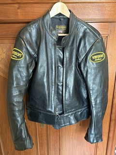 Vanson giacca pelle moto nera taglia 40