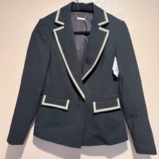 Trina Turk NWT Black Blazer with Gold Accents Sz 2