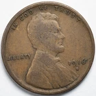 1916-S Lincoln Wheat Penny San Francisco Mint Fine (F)
