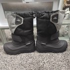 Kids Boots Tundra brand new Quebec Size 13  Black Grey waterproof well insulated — photo 1