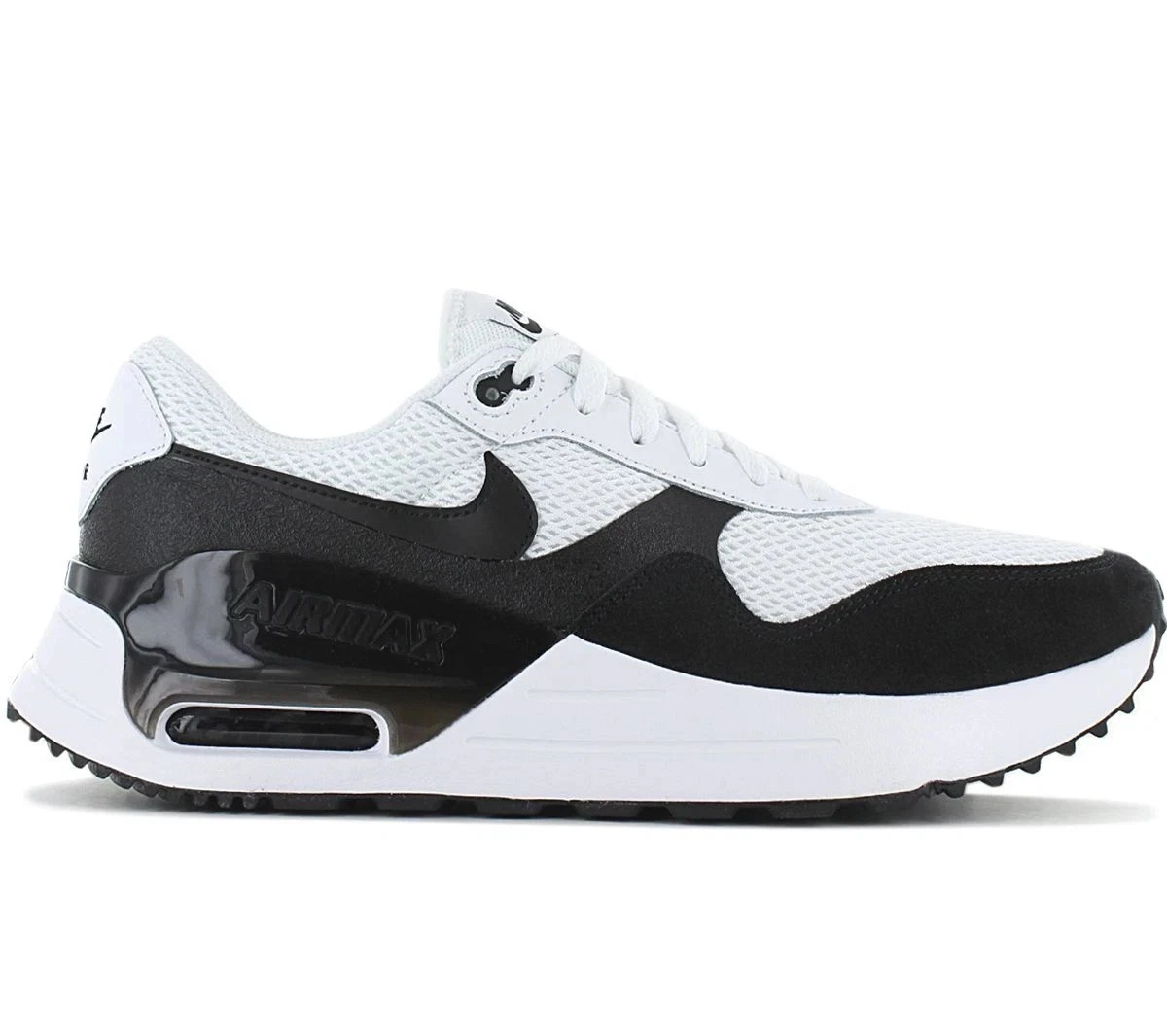 Men's Nike Air Max Systm White/Black-Summit White Running Atheltic Shoes Size 10