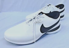 Nike Air Zoom Victory Tour 2 White Black Logo Golf Shoes Cleats Men's Size 15