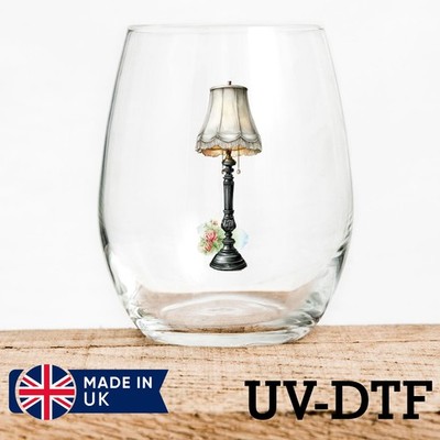Tischlampe 8 Stück UV DTF Aufkleber - Glas Laptop Becher Tasse kt218