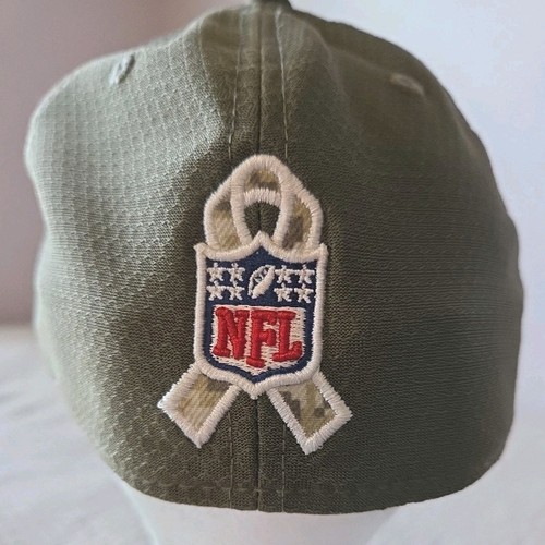 Green Bay Packers New Era 39Thirty NFL Cap Hat Salute to Service Size M/L Olive - Picture 9 of 10