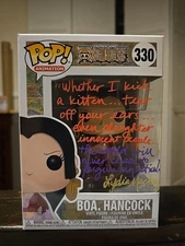 Funko Pop! Vinyl: One Piece - Boa Hancock #330 Signed & Quoted By: Lydia Mackay!