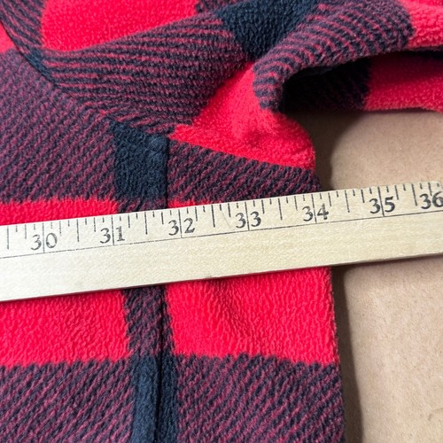 Columbia Jacket 5X Red Plaid 1/4 Zip Pullover Fleece Sweatshirt Outdoor - Picture 11 of 11