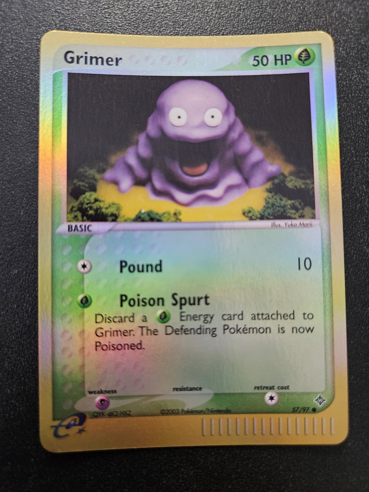 Pokemon EX Dragon Grimer Reverse Holo 57/97 NEAR MINT Yuka Morii