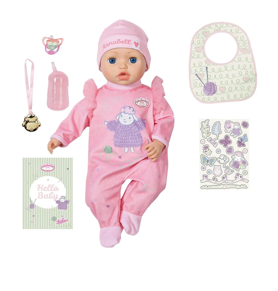 Baby Annabell - Interactive Annabell 43cm Doll Pretend Play with Accessories - Image 2 of 4