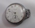 ANTIQUE 1910 ELGIN NATIONAL 16s POCKET WATCH 15j SILVER TONE HUNTING CASE PARTS