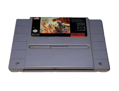 Ys III Wanderers from Ys SNES Authentic Cartridge Only RPG Tested Works