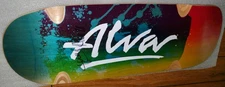Tony Alva Signed Abstrakt Pool King Skateboard Deck Screened/Resin Tint Art Work