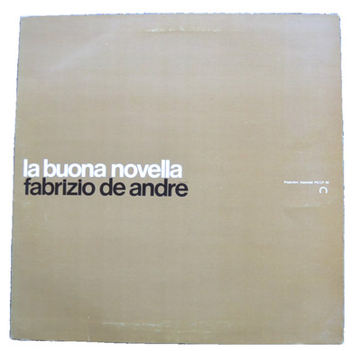 LP. FABRIZIO DE ANDRE: Die gute Nachricht, 1970 Erinnerungen, Vinyl 33'