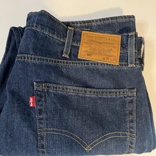 Levi's 502 Premium Jeans Mens 38x30 Blue Taper Fit Stretch Authentic Denim 0007