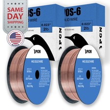 (2 x 2-Lb Spools) ER70S-6 .023" (0.6 mm) Mild Steel MIG Welding Wire