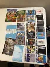 Retro Video Game Lot Of Manuals Nintendo Gameboy Color Advance Atari Mario