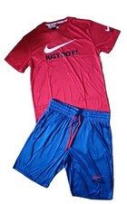 NIKE MEN'S SWOOSH JUST DO IT SET SLIM FIT SHORTS T SHIRT SIZE 2XL