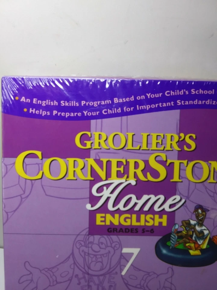 98 Grolier's Corner Stone Home English Win/Mac CD-Rom #7 Capitalization Spelling - Image 2 of 4
