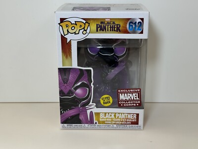 Funko Pop! - Black Panther #612 GITD - Marvel Collector Corps Exclusive