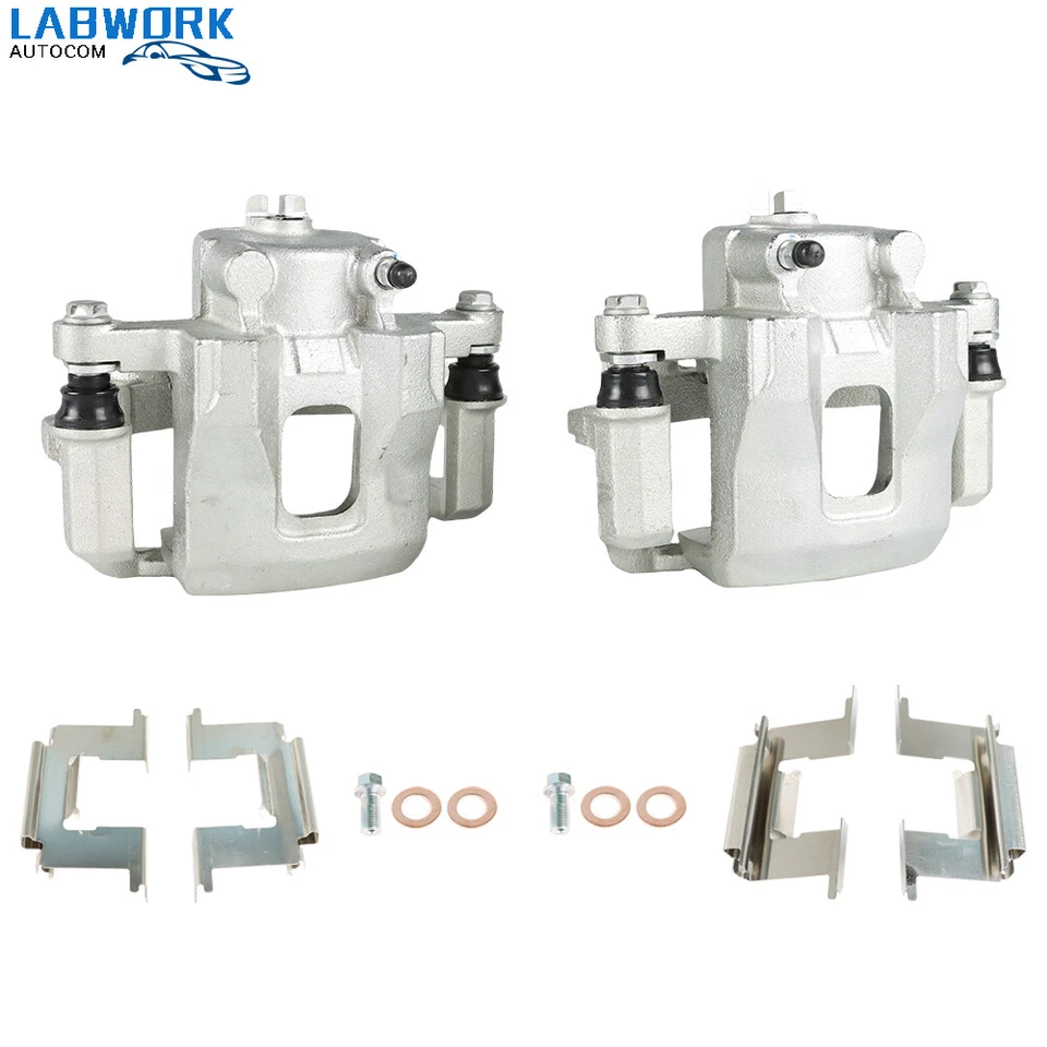 2x Brake Calipers Single Piston for Nissan Pickup 1986-2004 D21 Front Left&Right - Image 2 of 4