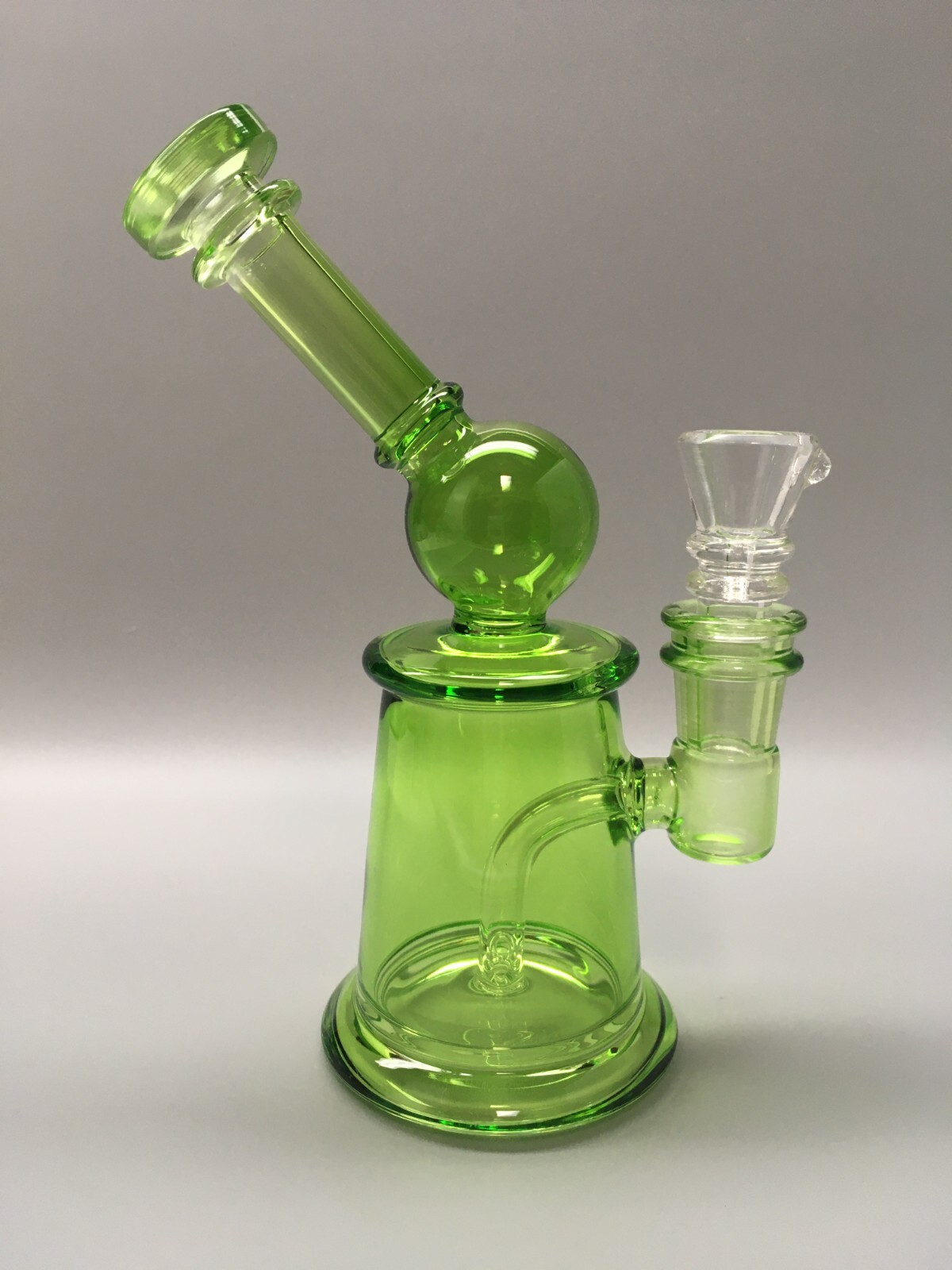 6 Inch Green Thick  Premium Tobacco Smoking Glass Water Pipe Bubbler Bong