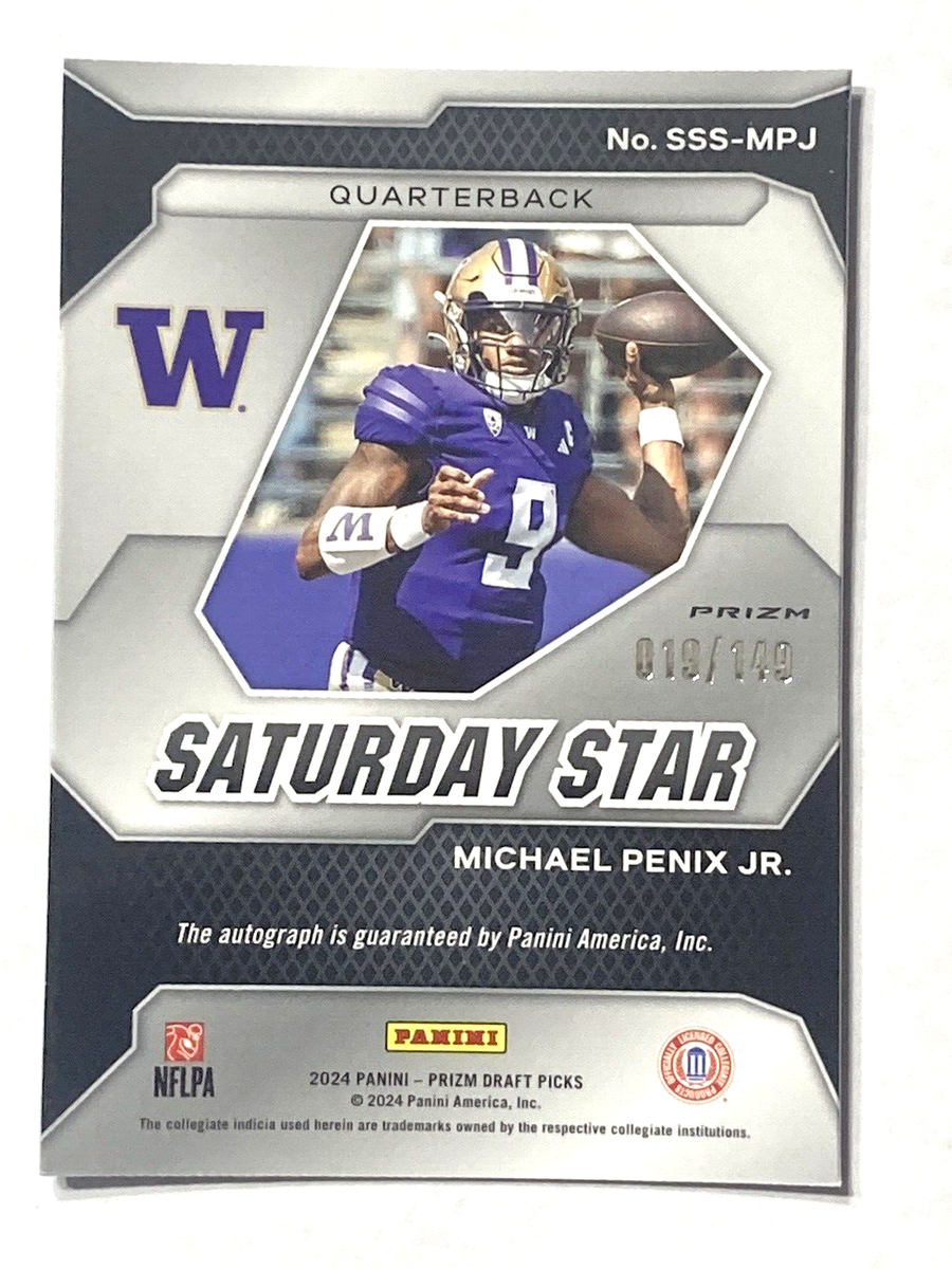 2024 Panini Prizm Draft Picks Michael Penix Jr Saturday Stars