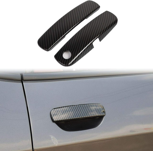 Carbon Fiber Car Exterior Door Handle Cover Trim for Dodge Challenger