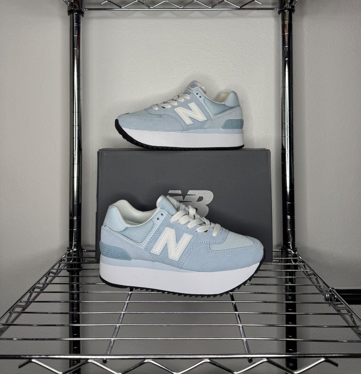 Women's - New Balance 574+ 'Light Chrome Blue' WL574ZSW | eBay