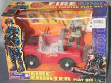 Fire Squad Aktionfigur Feuerwehr Fire Fighter mit Auto