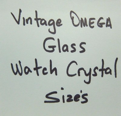 NOS Glass Watch Crystal for Vintage Omega Wristwatch Various Size and Models