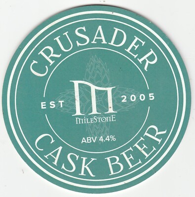 GEBRAUCHTER PUMPENCLIP VORNE - MILESTONE BREWING CO - CRUSADER