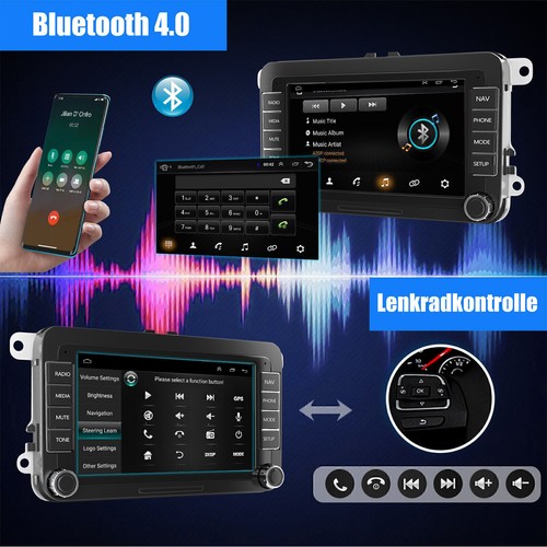 Android 13 Autoradio Carplay GPS Navi RDS Kamera Für VW Touran Golf 5 6 Polo EOS - Bild 10 von 12
