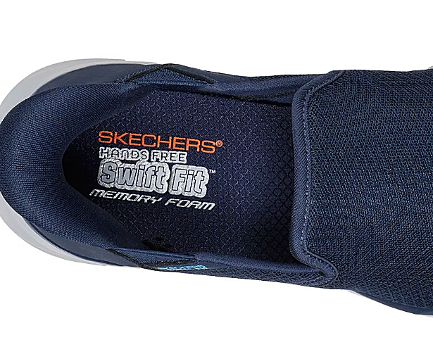 NEW Skechers Men Slip-on Hands Free Swift-Fit Navy Tennis  display picture 1