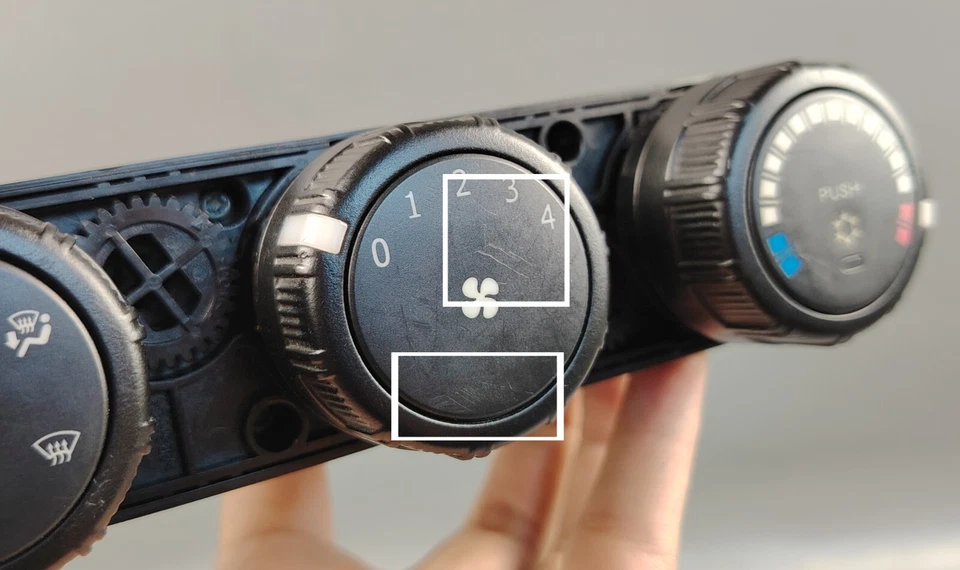 2013 2015 MITSUBISHI FUSO FE SERIES CLIMATE CONTROL AC PANEL MK582600 - Image 3 of 4