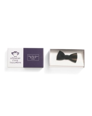 NEW APPAMAN kids' bow ties in forest green velvet