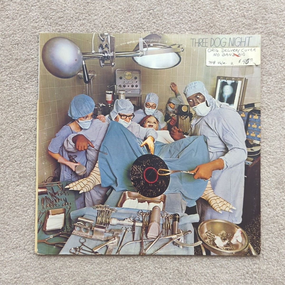 THREE DOG NIGHT HARD LABOR Vinyl Record LP Orig Uncensored Banned