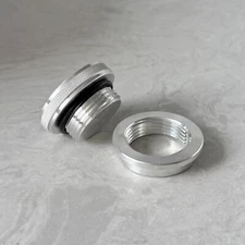 Aluminum Filler Neck Weld On Bung - Screw Cap Small CNC Gas Oil Tank