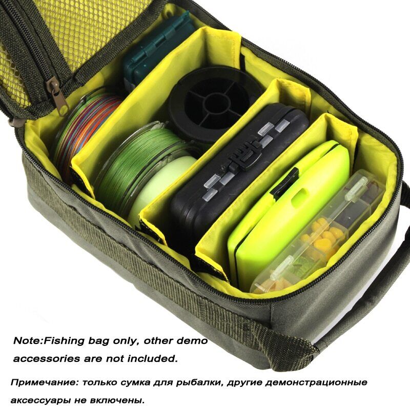 Fishing Tackle Bag 3 IN 1 Fishing Reel Fishing Line Lure Hook Storage  Handbag